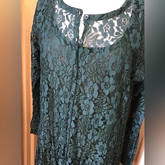 Vintage 80’s Maxi Lace Dress - Picture 2 of 3